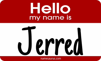 Hello my name is Jerred png download