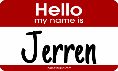 Hello my name is Jerren png download