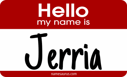 Hello my name is Jerria png download