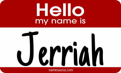 Hello my name is Jerriah png download