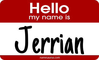 Hello my name is Jerrian png download