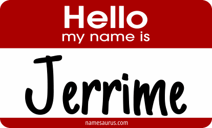Hello my name is Jerrime png download