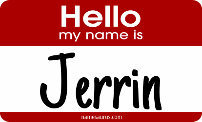 Hello my name is Jerrin png download