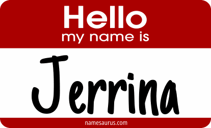Hello my name is Jerrina png download
