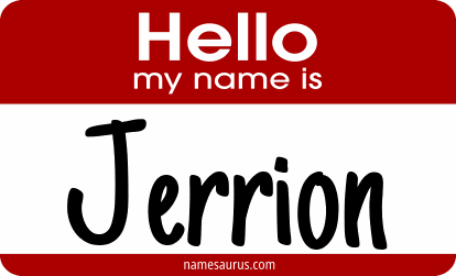 Hello my name is Jerrion png download