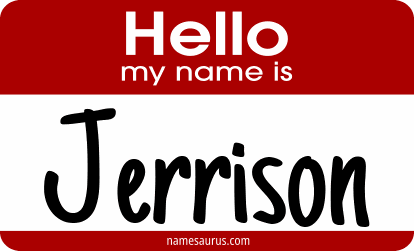 Hello my name is Jerrison png download