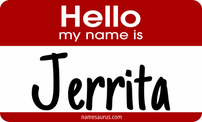 Hello my name is Jerrita png download