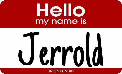 Hello my name is Jerrold png download