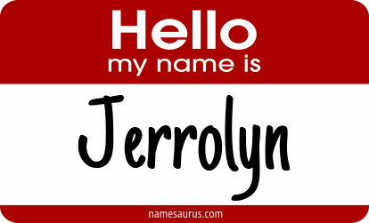 Hello my name is Jerrolyn png download