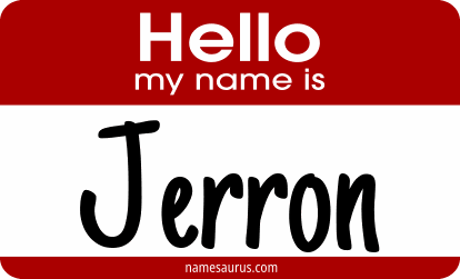 Hello my name is Jerron png download