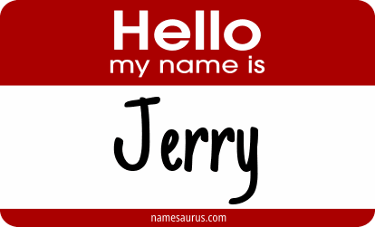 Hello my name is Jerry png download