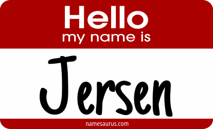 Hello my name is Jersen png download