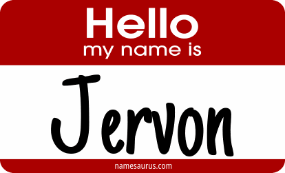 Hello my name is Jervon png download