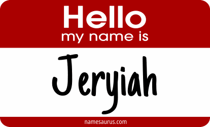 Hello my name is Jeryiah png download