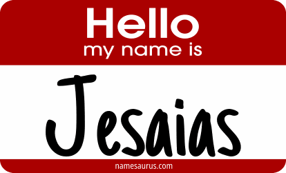 Hello my name is Jesaias png download