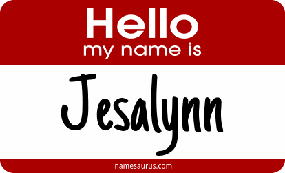 Hello my name is Jesalynn png download