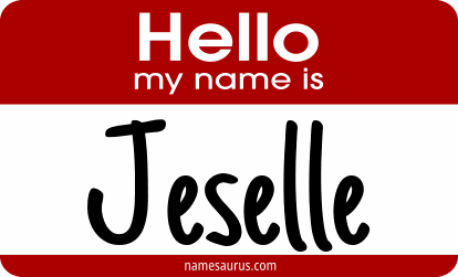 Hello my name is Jeselle png download