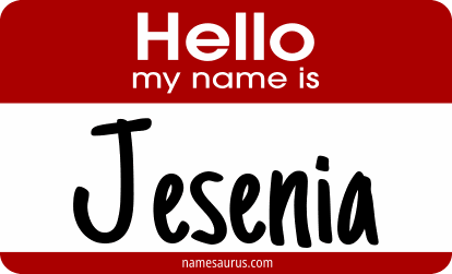 Hello my name is Jesenia png download