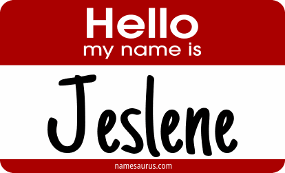 Hello my name is Jeslene png download