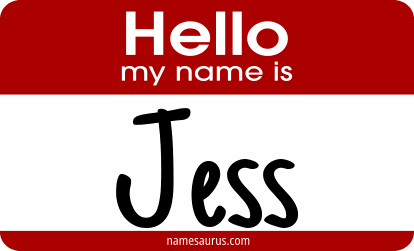 Hello my name is Jess png download