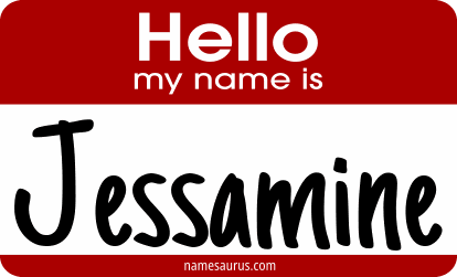 Hello my name is Jessamine png download