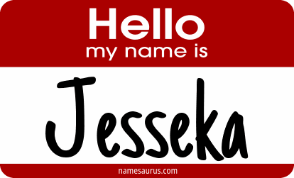 Hello my name is Jesseka png download