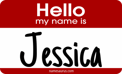 Hello my name is Jessica png download