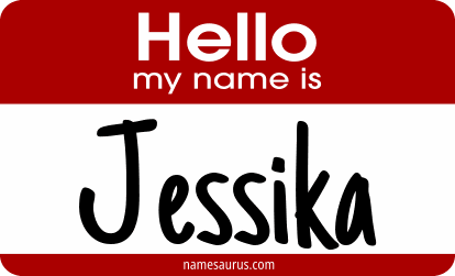 Hello my name is Jessika png download