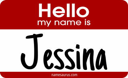 Hello my name is Jessina png download