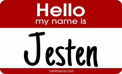 Hello my name is Jesten png download