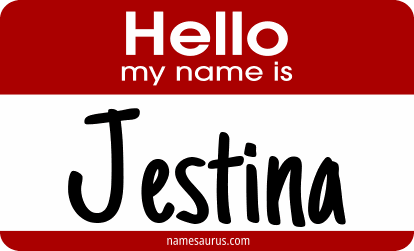 Hello my name is Jestina png download