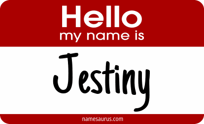 Hello my name is Jestiny png download