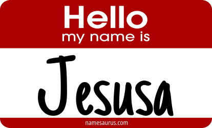 Hello my name is Jesusa png download
