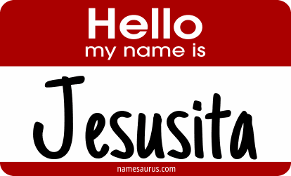Hello my name is Jesusita png download