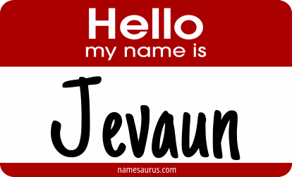 Hello my name is Jevaun png download