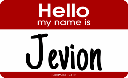 Hello my name is Jevion png download