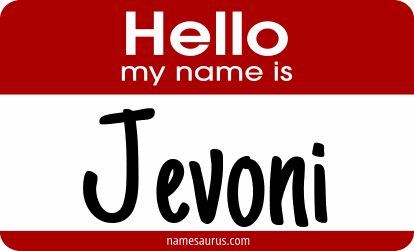 Hello my name is Jevoni png download