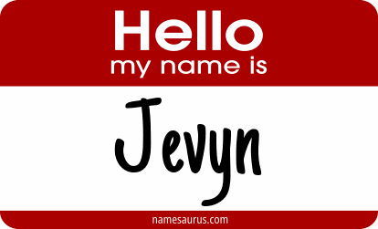 Hello my name is Jevyn png download