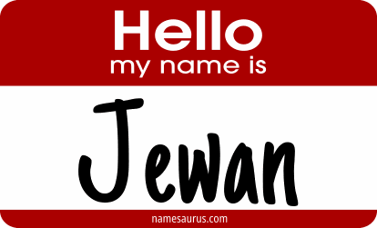Hello my name is Jewan png download