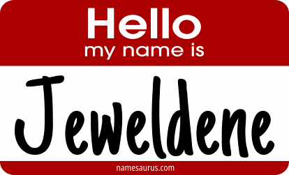 Hello my name is Jeweldene png download