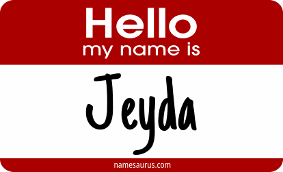 Hello my name is Jeyda png download