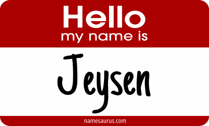 Hello my name is Jeysen png download