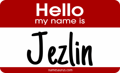 Hello my name is Jezlin png download
