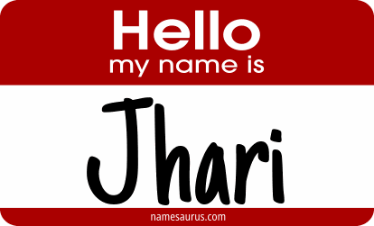 Hello my name is Jhari png download