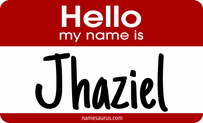 Hello my name is Jhaziel png download