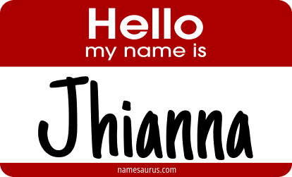 Hello my name is Jhianna png download