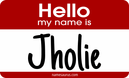 Hello my name is Jholie png download