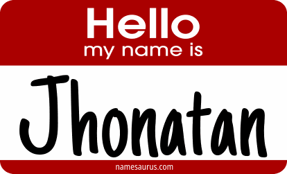 Hello my name is Jhonatan png download