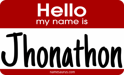 Hello my name is Jhonathon png download