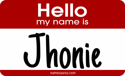 Hello my name is Jhonie png download